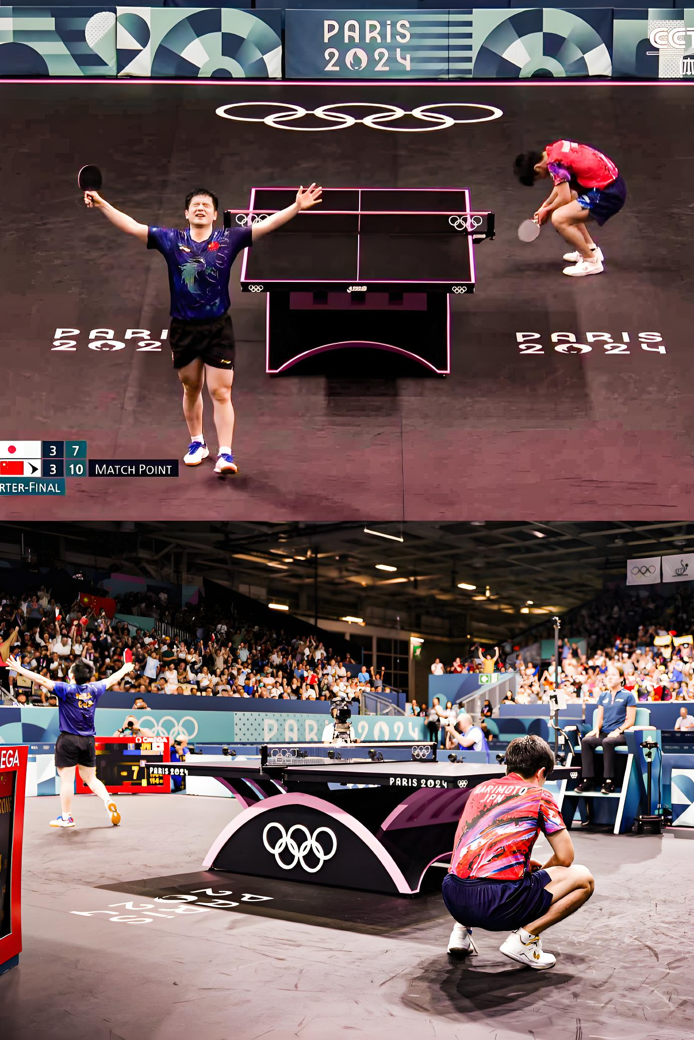 包含中国乒乓球队完胜德国乒乓球队，波尔关键制胜的词条