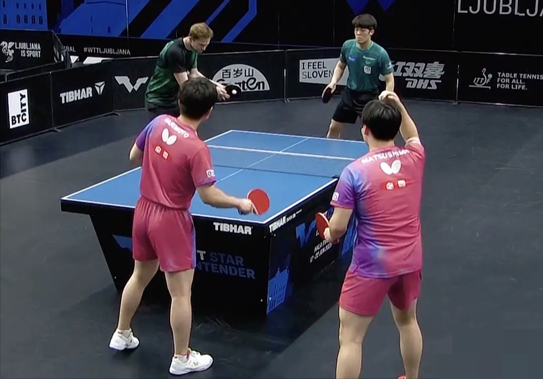 关于德国乒乓球队鏖战日本乒乓球队，水谷隼送出助攻的信息